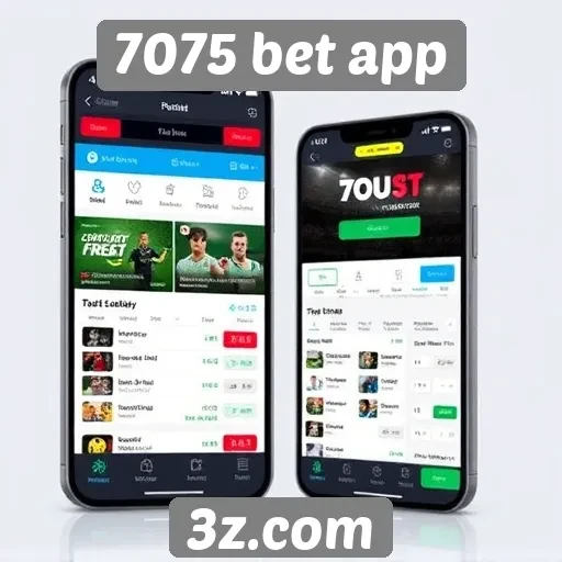 Avaliação da interface do 7075 bet app