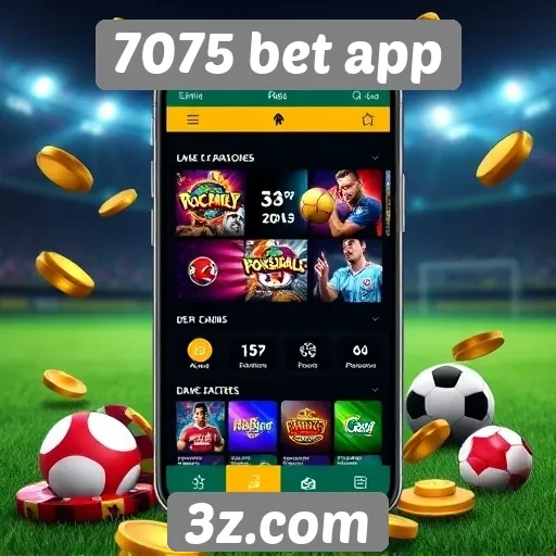 Variedade de jogos disponíveis no 7075 bet app
